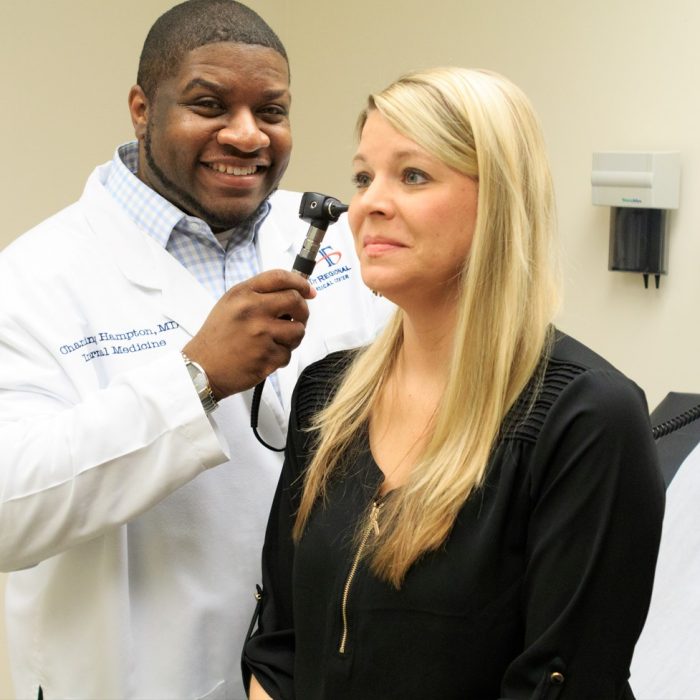 Hampton, Channing with patient